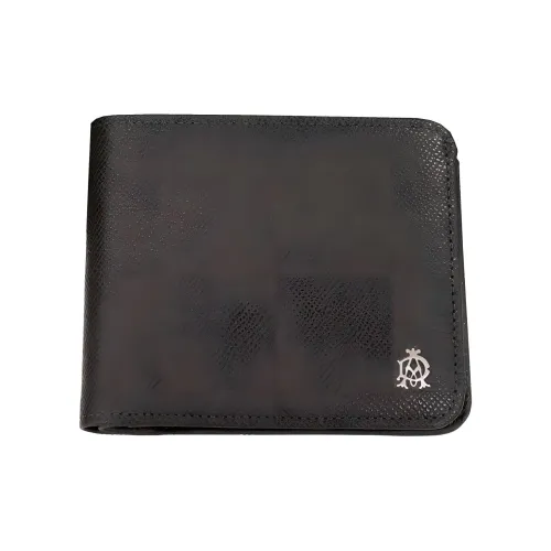 Dunhill Мужской кожаный кошелек темно-серый