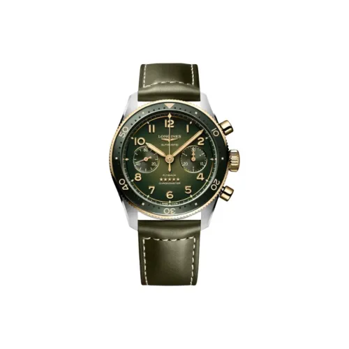 Longines Автоматический Механический Механизм Мужские Часы Spirit Collection 42 мм Зеленые