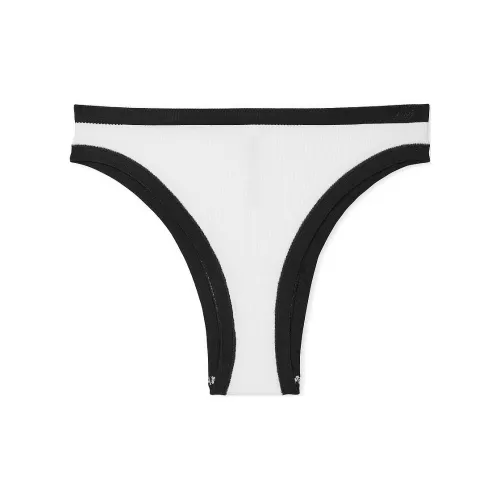 Victoria's Secret Розовый бесшовный бразильский трусик Белый с черным нижнее белье женское 1 упаковка черный белый