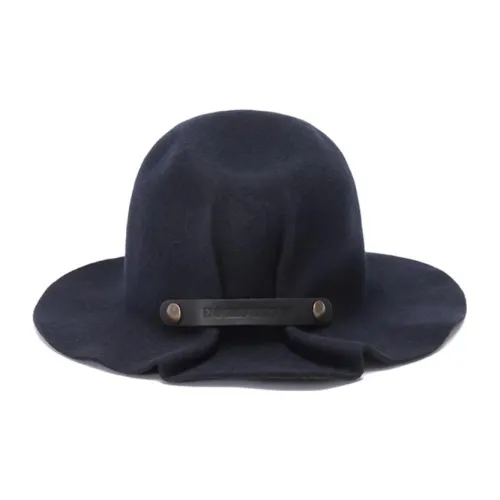 EMPORIO ARMANI SS23 Шерсть Цилиндры Темно-синий Женские