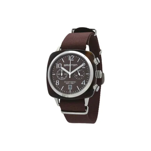 BRISTON Brixton Quartz Коллекция Наручные часы Кварцевый механизм Нейлоновый ремешок 40 мм Коричневый циферблат Унисекс