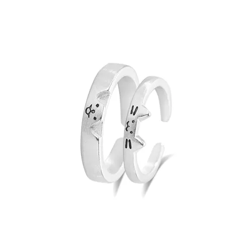 MUYAN Сплав Кошка And Собака Журнал Кольцо Унисекс