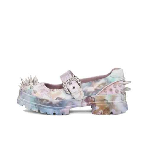 Collina Strada x UGG Платформа Туфли Мэри Джейн Женские Розово-синие