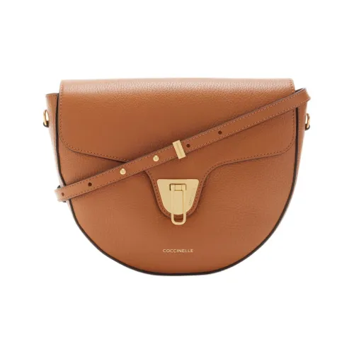 COCCINELLE Сумка через плечо из кожи женская коричневая