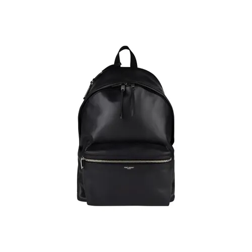SAINT LAURENT Натуральная кожа Рюкзак Стандартный Мужской Черный
