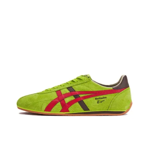 Onitsuka Tiger Runspark Устойчивый к истиранию Низкий Топ Casual Унисекс Фуксия