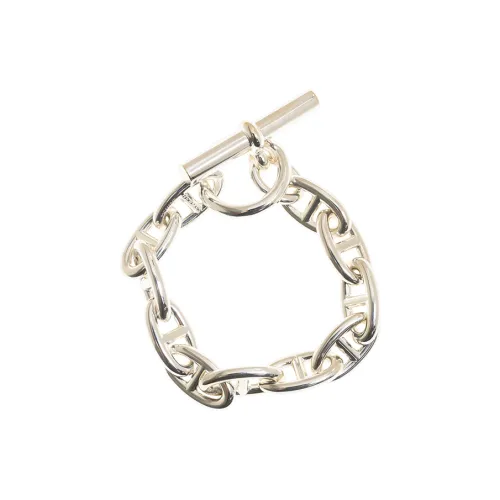 HERMES Chaine d'Ancre Металлические Браслеты Серебряные Женские