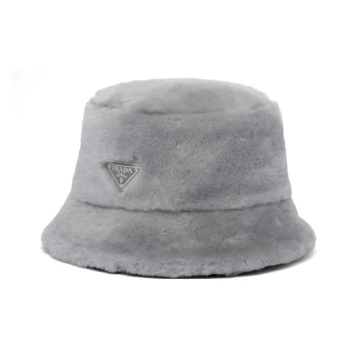 PRADA Овчина Шляпы ведра Серый Женские