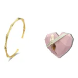 Браслет из бамбука с текстурой [Желтый] + [подарочная коробка encounter]