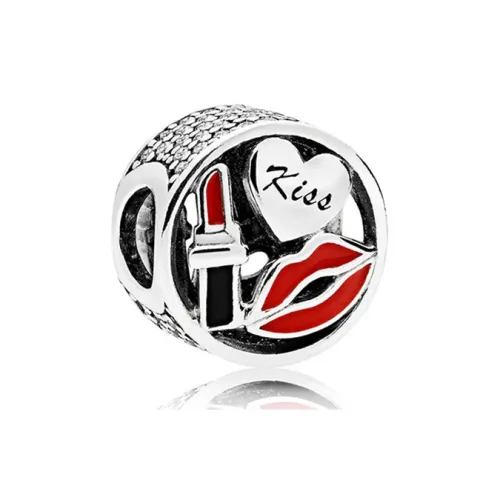 Pandora, стерлинговое серебро 925 пробы, эмаль, синтетический кубический цирконий, ювелирные аксессуары, многоцветный, женские
