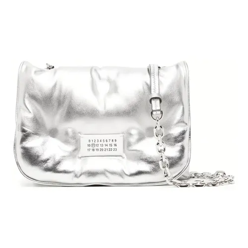 Maison Margiela Glam Slam Кожаная сумка через плечо сумка на плечо мужская серебряная