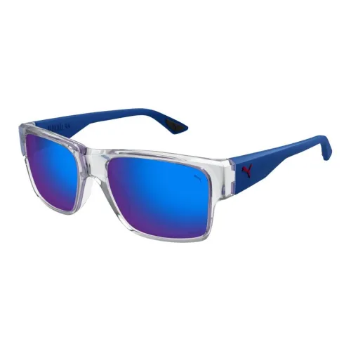 PUMA Plastic Square Sunglasses Men's Crystal