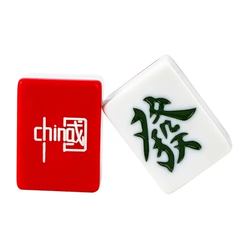 SHENGYU Ручная работа Маджонг Керамические Колоды Китайский Красный Мультяшный Маджонг Настольные Игры