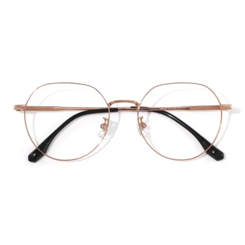 RUOYUN Чистый титан Круглые оправы для очков Унисекс