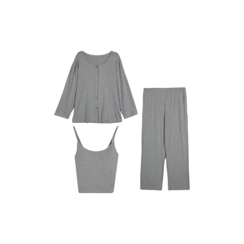 FOREVER 21 Пижамный комплект женский серый