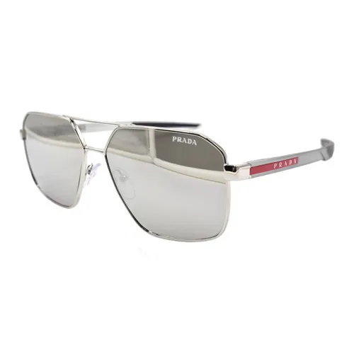 PRADA Сплав Aviator Солнцезащитные очки Мужские