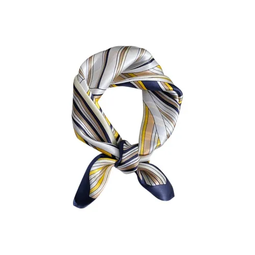 MITHAOL KUSC 100% шелк из тутового шелкопряда Шарфы Женские Синий и Желтый Взаимозаменяемые