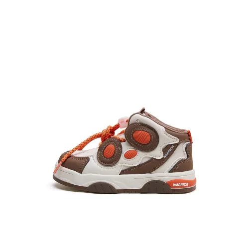 Warrior Slip-resistant Abrasion-resistant High Top Детские Скейтбординги Бежево-оранжевый Детский