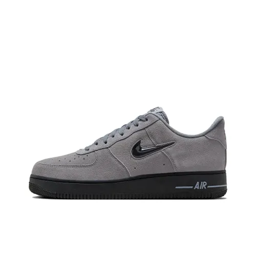 Nike Air FORCE 1 Slip-on Устойчивый к истиранию Низкий Топ Скейтбординг Кроссовки Унисекс Серый