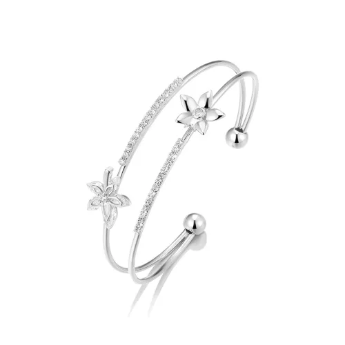 Clect Синтетический кубический цирконий Браслеты Женские Белые