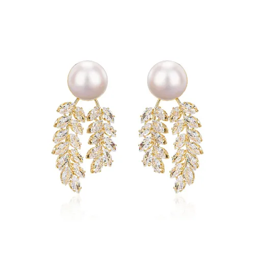 QLADY 925 Серебряная игла Имитация Жемчужные Серьги Женские