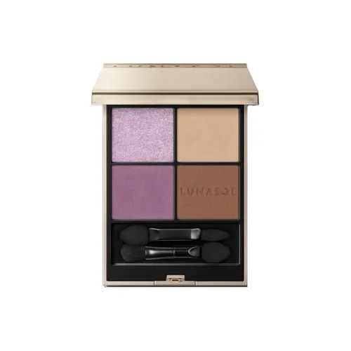 LUNASOL 2024 Рождество Ограниченный 4 цвета Тени для глаз Легко смешиваемые Длинно сохраняющиеся Цвет лица