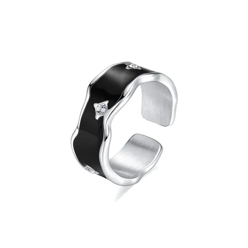 ENFANTIN Кольца из титановой стали с цирконием унисекс