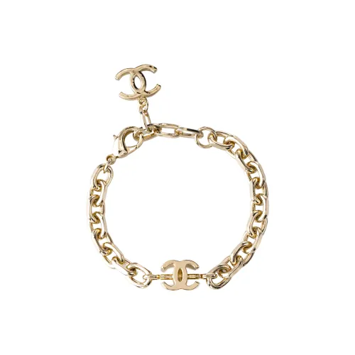 CHANEL Металлические браслеты золотые женские