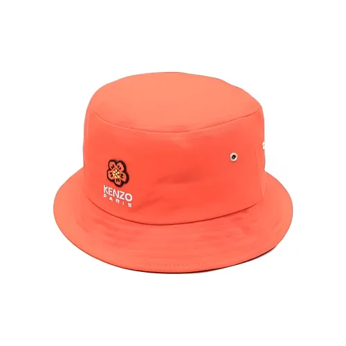 KENZO Cotton Bucket Hats Оранжевый Мужской