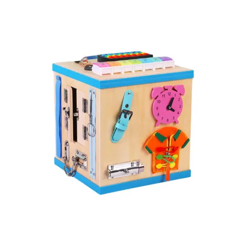 Деревянные шары Busy Board Коробка Монтессори Замок Открытие Развивающие игрушки