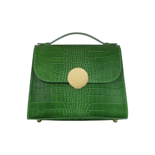 Le Parmentier Крокодил Тисненая кожа с Телячья кожа Сумка через плечо Сумка Обычный Женские Зеленый