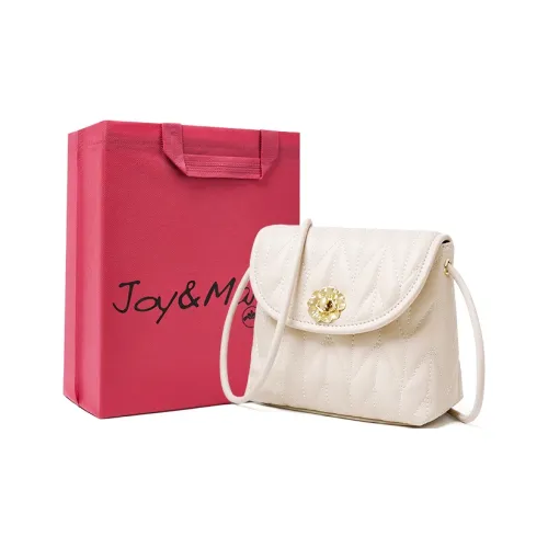 Joy Mario Коровья кожа Легкий Текстура Коммутирование Сумка на плечо Стандартный Женские Экрю Классический черный