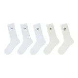 5 пар (Белый * 2 + Белый * 2 + Бежевый * Цветочный)