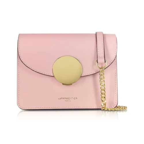 Le Parmentier Сумка через плечо из телячьей кожи мини-сумка женская конфетно-розовая