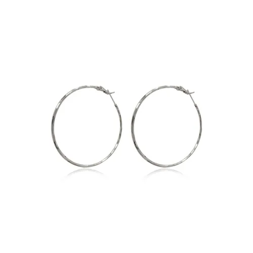 Yab Медные Большие Серьги-Кольца Улучшенные Minimalist Elegance Модные Повседневные Универсальные Серьги-Кольца Аксессуар Женский