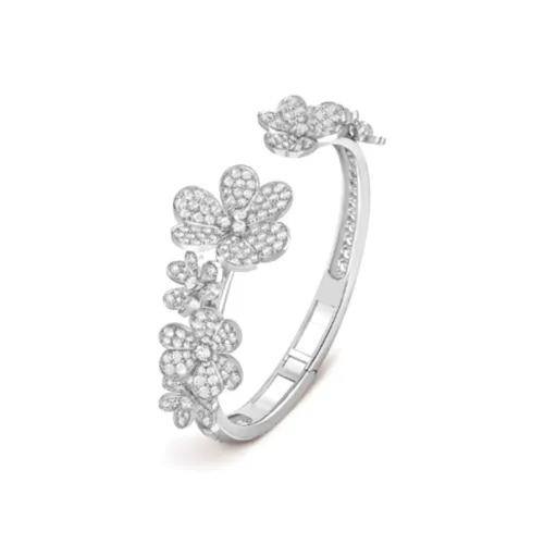 Van Cleef Arpels 18К Белое золото Браслеты Женское серебро