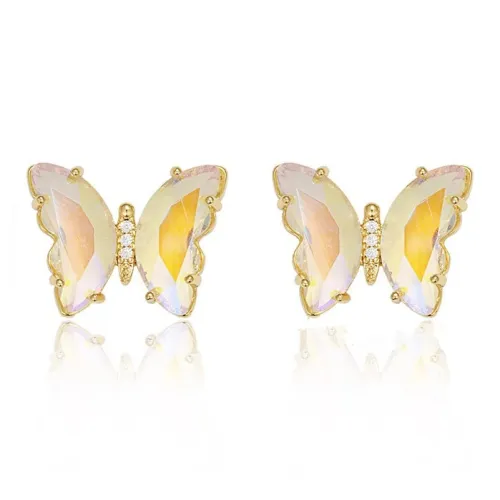 Exhibition Стекло Титановая сталь Серьги-гвоздики Женские