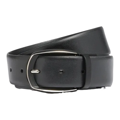 Ermenegildo Zegna Ремни из коровьей кожи, черные, мужские