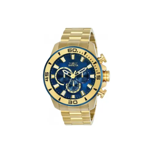 INVICTA Pro Diver Collection Мужские часы Кварцевый механизм Ремешок из нержавеющей стали 48,5 мм Синий циферблат