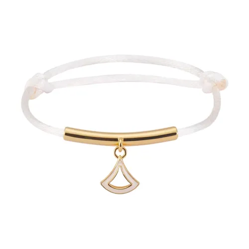 BVLGARI DIVAS' DREAM Серия Металл Золото с покрытием Браслеты из латани Женские Айвори