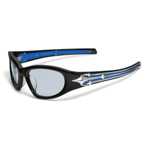 GENTLE MONSTER Paradox Пластиковая оправа Нерегулярная форма Солнцезащитные очки Унисекс Черный