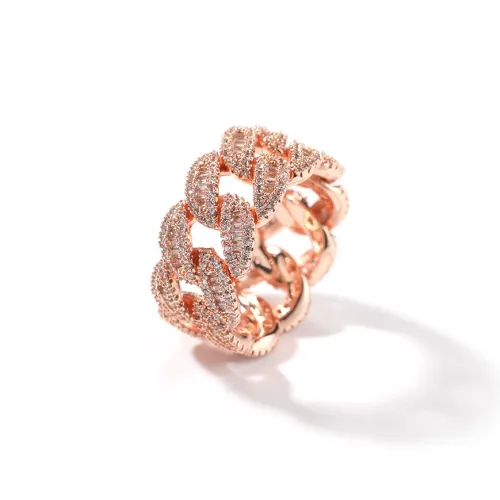 KING OF BLING Цирконовые парные кольца из сплава унисекс кольцо