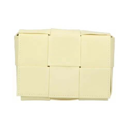 Bottega Veneta Cassette Коровья кожа Сумка через плечо Мини Мужская Желтая