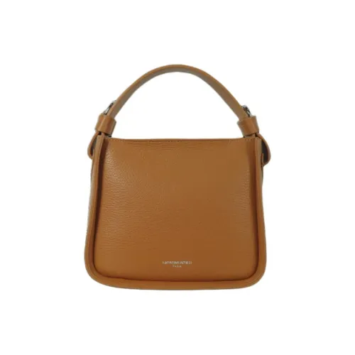 Le Parmentier Натуральная кожа Тисненая через плечо Сумка Сумка Маленькая Женская Коричневая