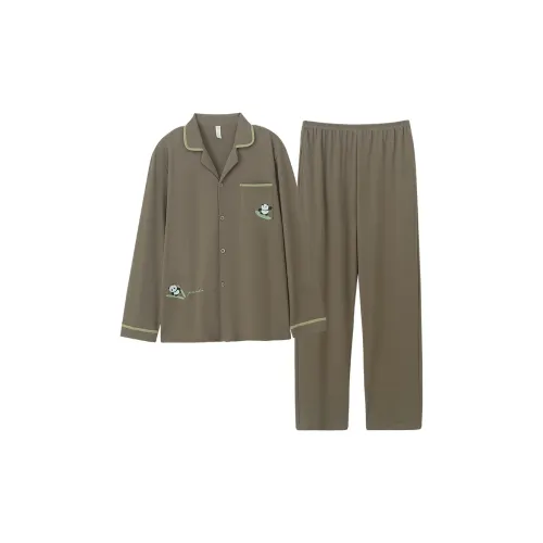 ROUKEER Свинец Мужской Пижамные комплекты