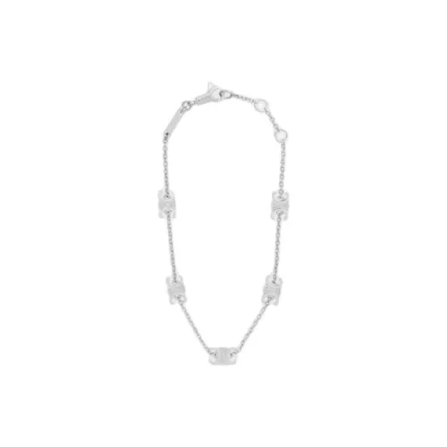 CELINE Браслеты из бронзы с родиевым покрытием Женские Серебряные