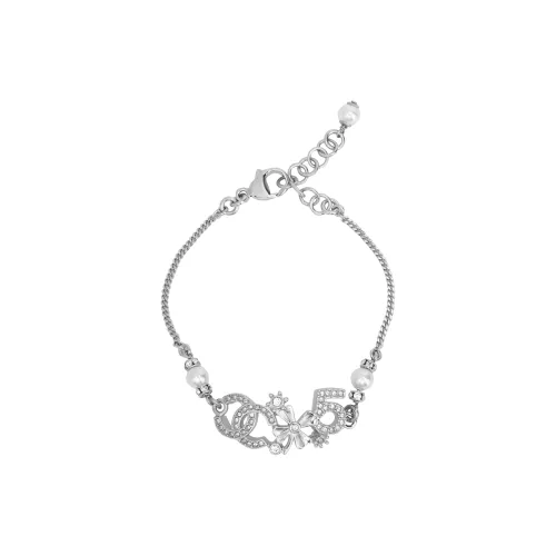 CHANEL Металлические браслеты, серебряные, женские
