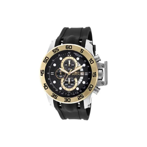 INVICTA I Force Collection Мужские часы Кварцевый механизм Силиконовый ремешок 51 мм Черный циферблат