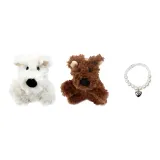 Белый + Коричневый + 2 шт. Жемчужное ожерелье-чокер Комбинированный набор