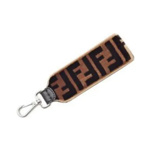 FENDI Keychains Женские Кожа Коричневый